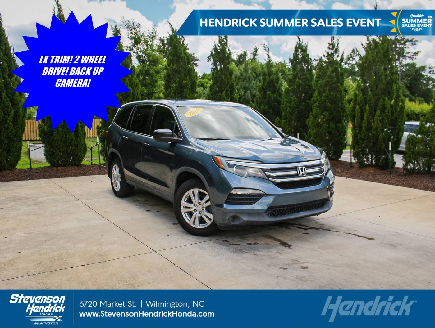 2016 Honda Pilot LX — SUV — 90,873 mi — Wilmington, NC