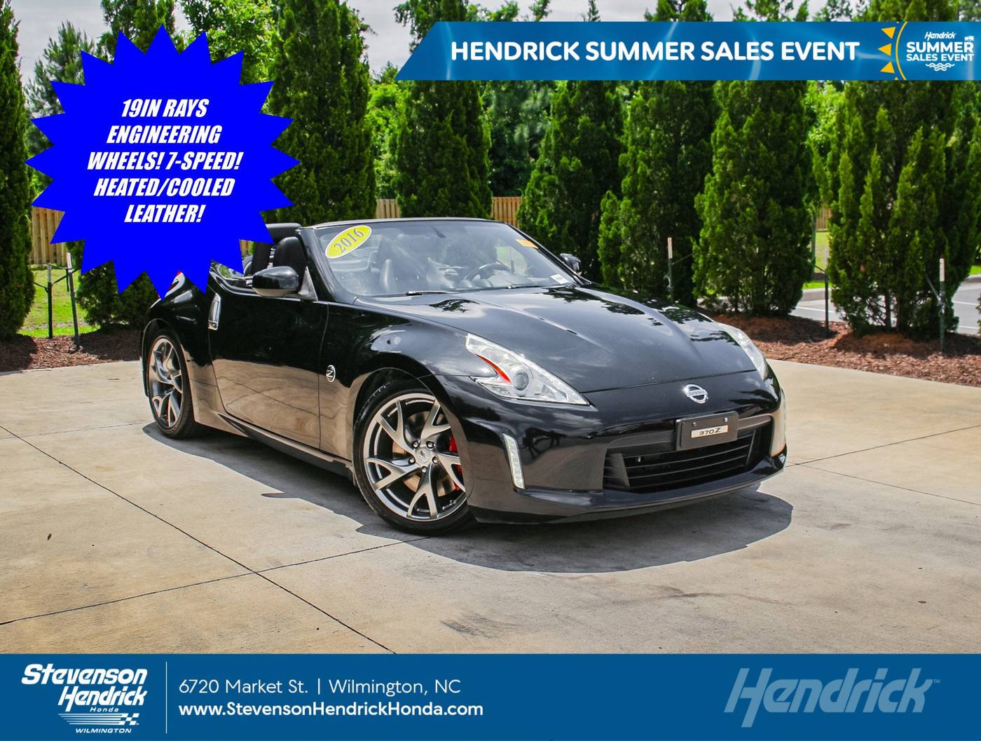2016 Nissan 370Z Touring Sport — Convertible — 37,108 mi — Wilmington, NC