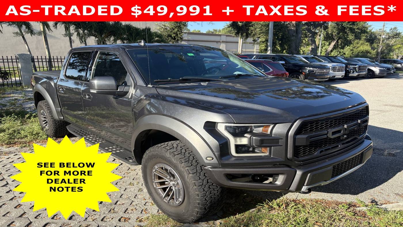 2020 Ford F-150 Raptor — Pickup Truck — 50,898 mi — Sarasota, FL