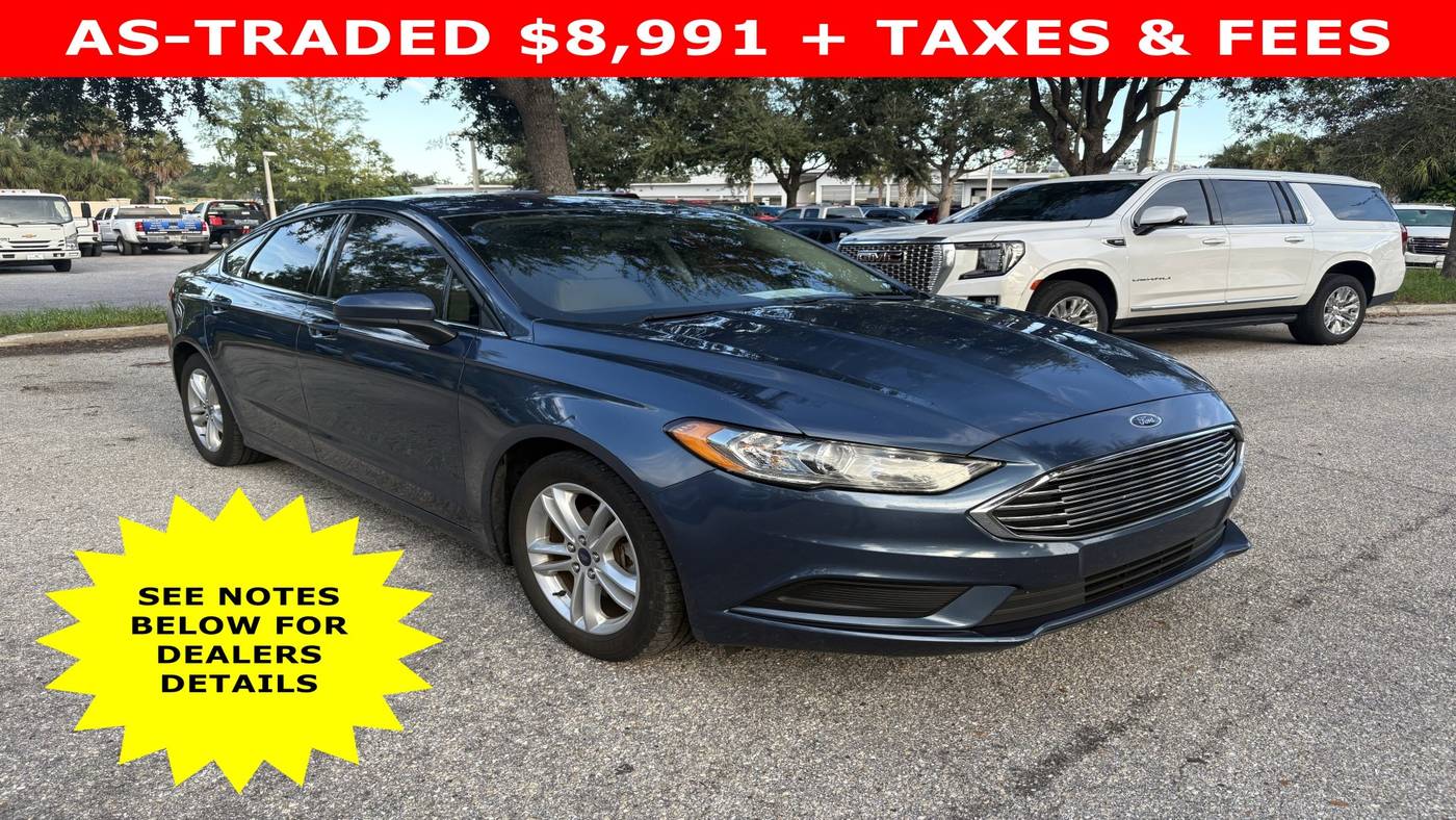 2018 Ford Fusion SE — Sedan — 82,587 mi — Sarasota, FL