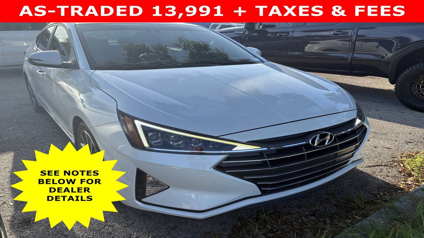 2019 Hyundai Elantra Limited — Sedan — 59,330 mi — Sarasota, FL
