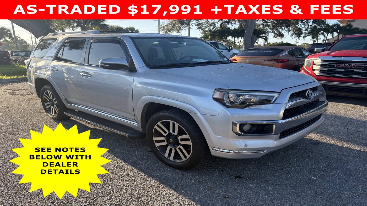 2015 Toyota 4Runner Limited — SUV — 169,249 mi — Sarasota, FL