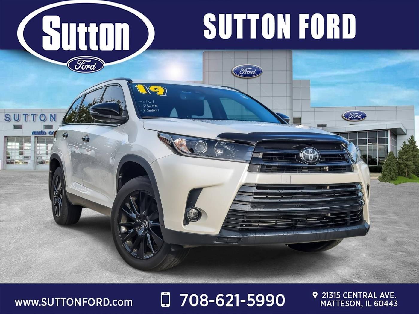 2019 Toyota Highlander XLE — SUV — 67,993 mi — Matteson, IL
