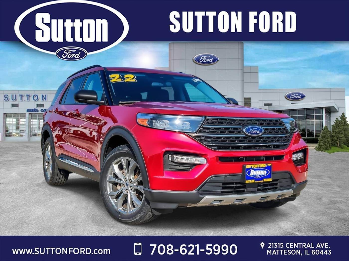 2022 Ford Explorer XLT — SUV — 55,688 mi — Matteson, IL