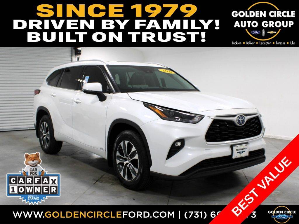 2022 Toyota Highlander Hybrid XLE — SUV — 83,713 mi — Parsons, TN