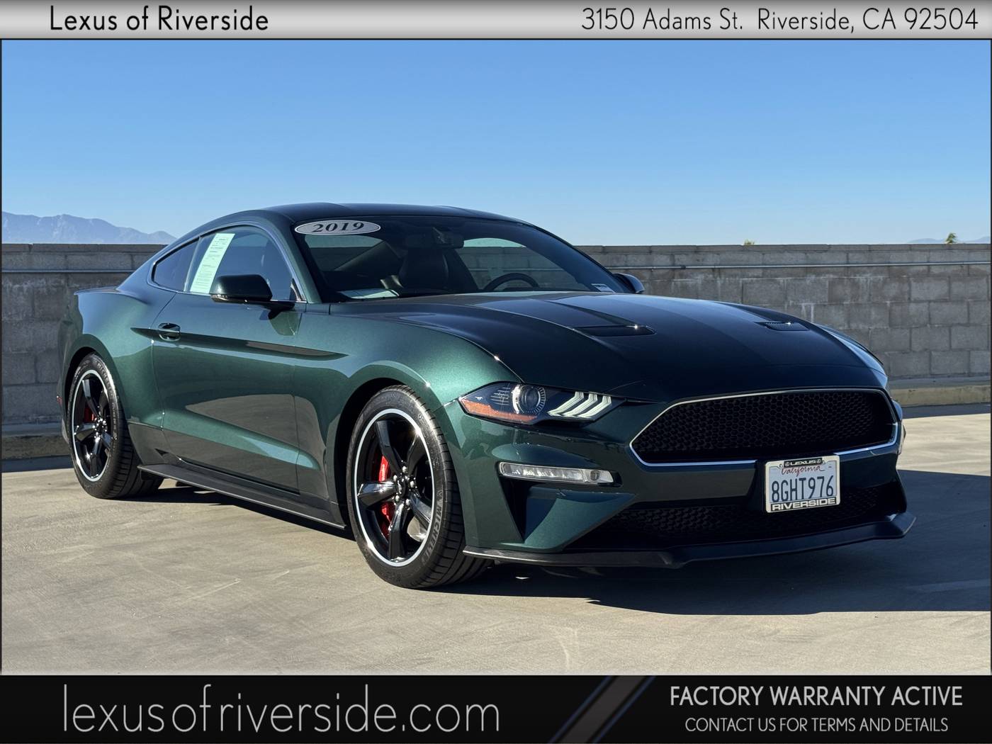 2019 Ford Mustang Bullitt — Coupe — 26,213 mi — Riverside, CA