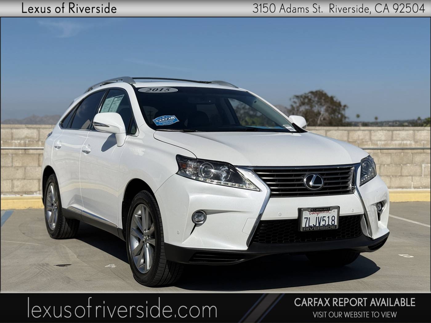2015 Lexus RX RX 350 — SUV — 124,885 mi — Riverside, CA