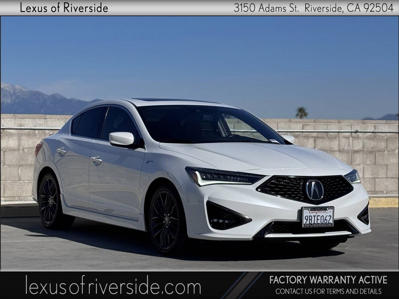 2022 Acura ILX w/Technology/A-SPEC Package — Sedan — 33,461 mi — Riverside, CA