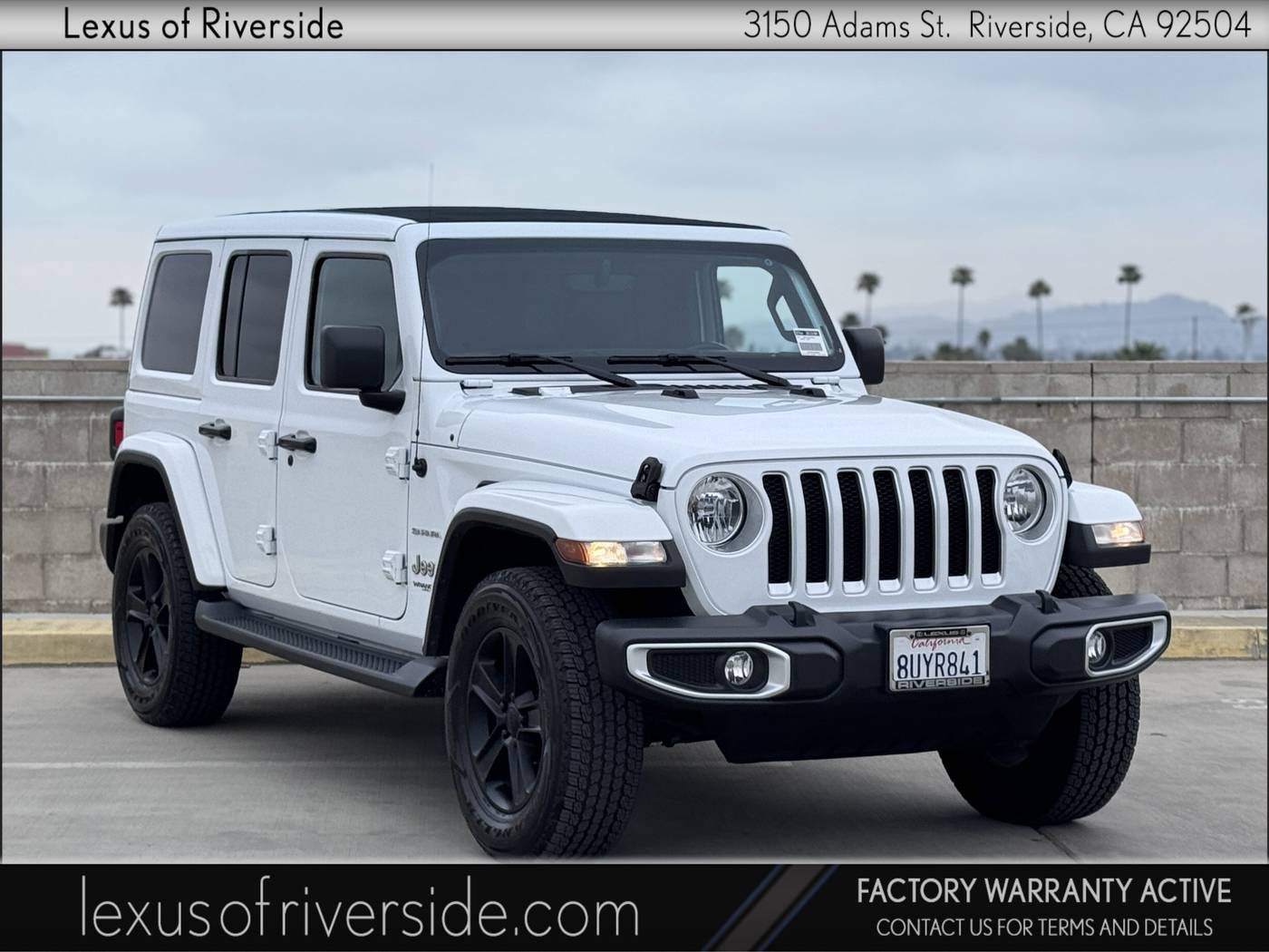 2021 Jeep Wrangler Sahara — SUV — 20,560 mi — Riverside, CA