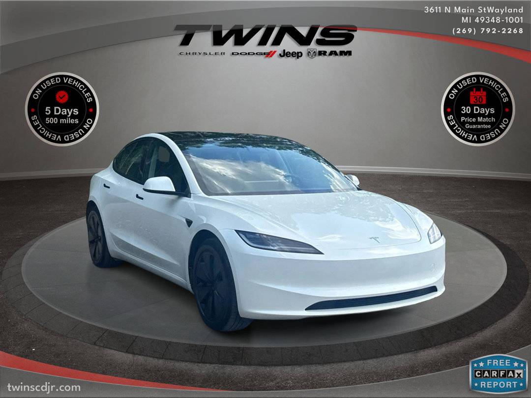 2025 Tesla Model 3 Long Range — Sedan — 4,992 mi — Wayland, MI