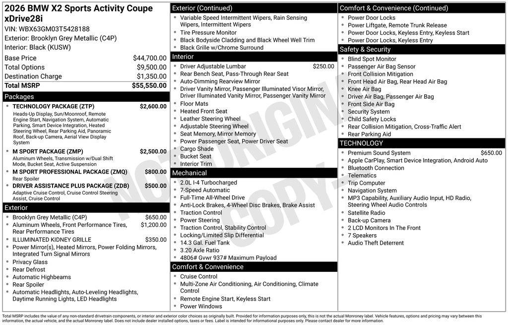 2026 BMW X2 28i — SUV — 5,176 mi — Los Angeles, CA