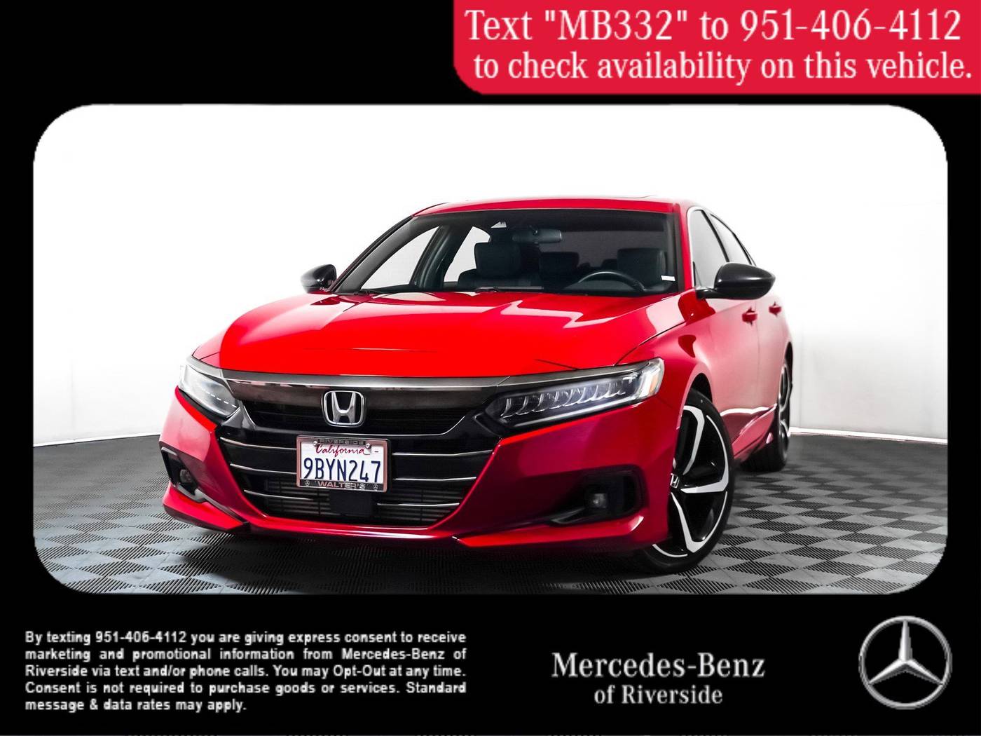2022 Honda Accord Sport — Sedan — 35,737 mi — Riverside, CA