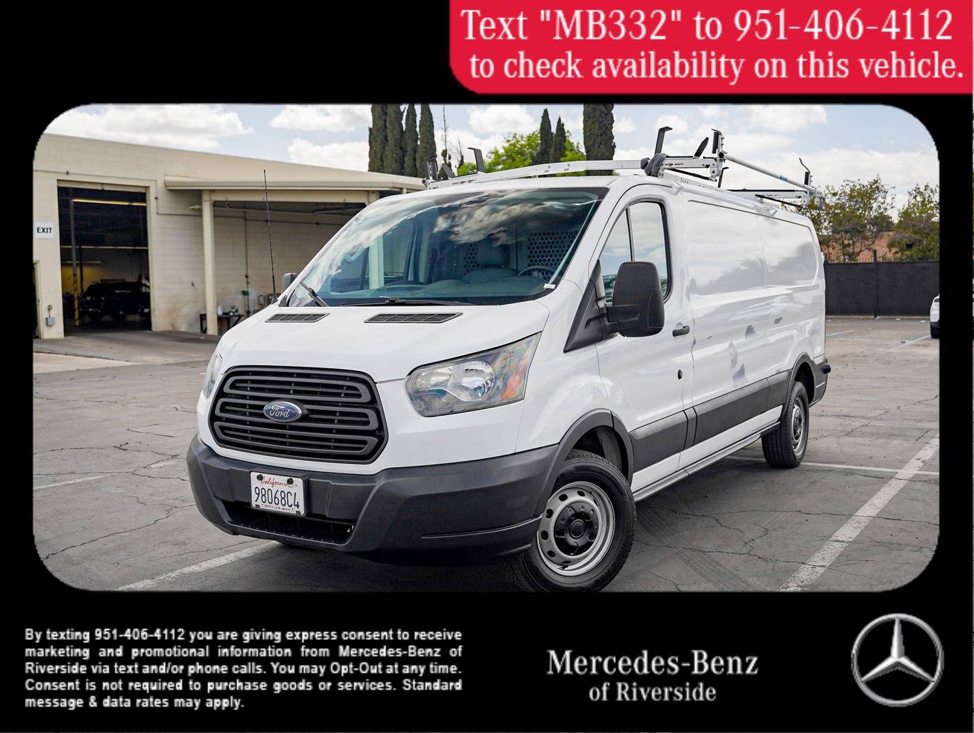 2017 Ford Transit Cargo Van T-250 — Cargo Van — 36,379 mi — Riverside, CA