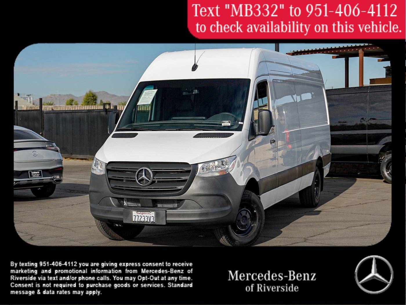 2024 Mercedes-Benz Sprinter Cargo Van 3500XD — Cargo Van — 1,575 mi — Riverside, CA