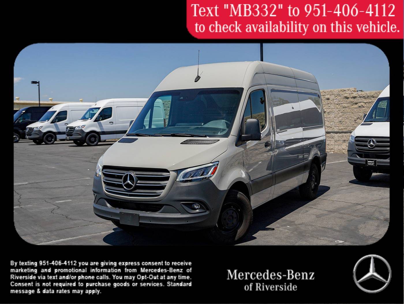 2023 Mercedes-Benz Sprinter Cargo Van 2500 — Cargo Van — 27,094 mi — Riverside, CA