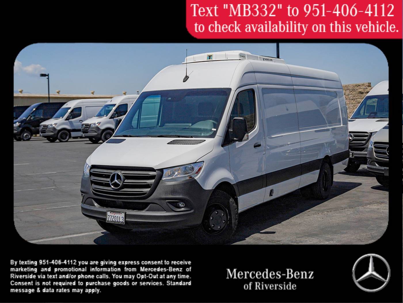 2022 Mercedes-Benz Sprinter Cargo Van 4500 — Cargo Van — 28,569 mi — Riverside, CA