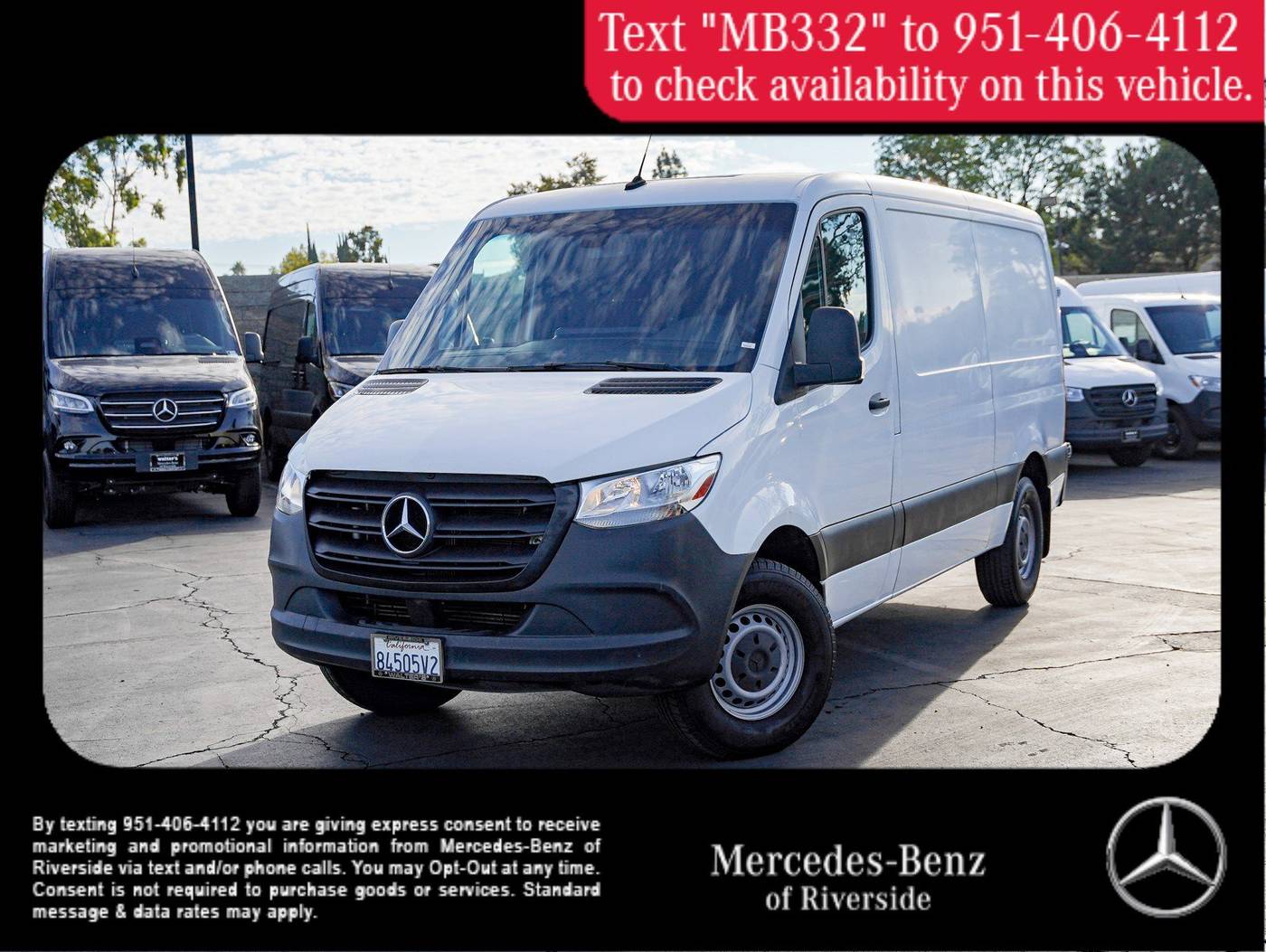 2019 Mercedes-Benz Sprinter Cargo Van 2500 — Cargo Van — 87,106 mi — Riverside, CA
