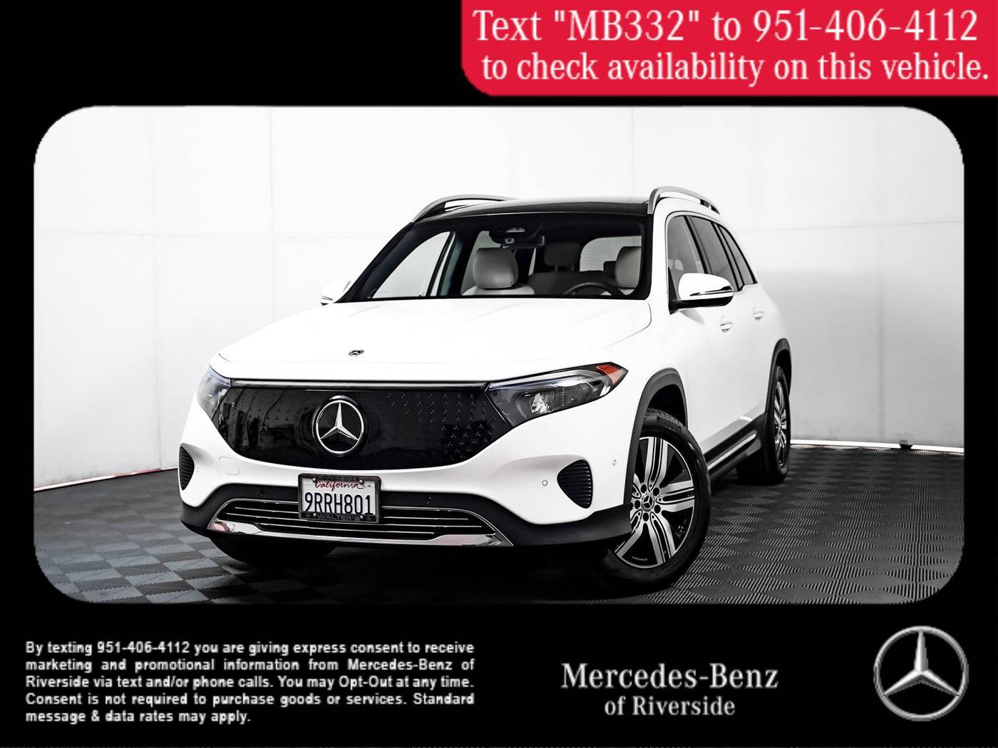 2025 Mercedes-Benz EQB EQB 300 — SUV — 3,570 mi — Riverside, CA
