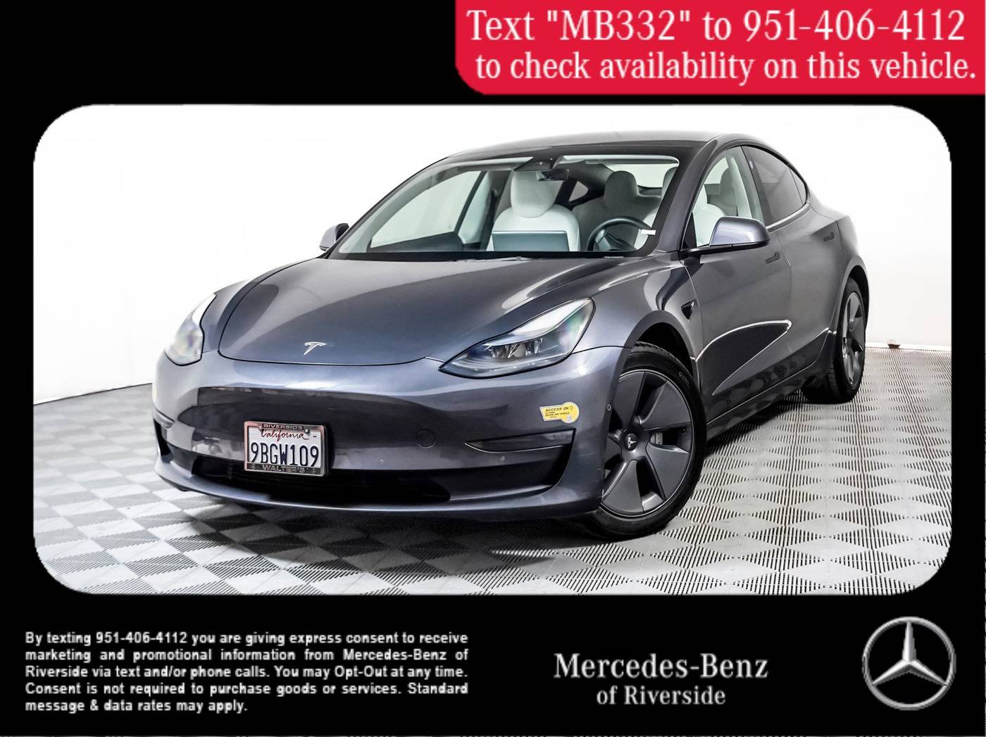 2022 Tesla Model 3 Long Range — Sedan — 56,766 mi — Riverside, CA