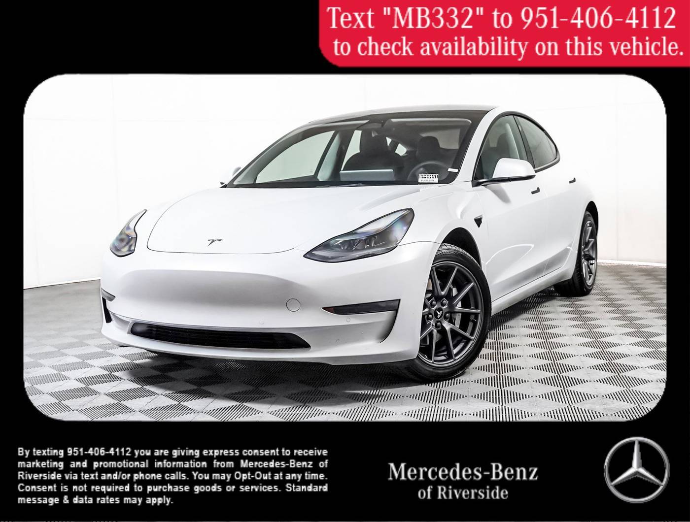 2022 Tesla Model 3 Standard Range Plus — Sedan — 71,324 mi — Riverside, CA