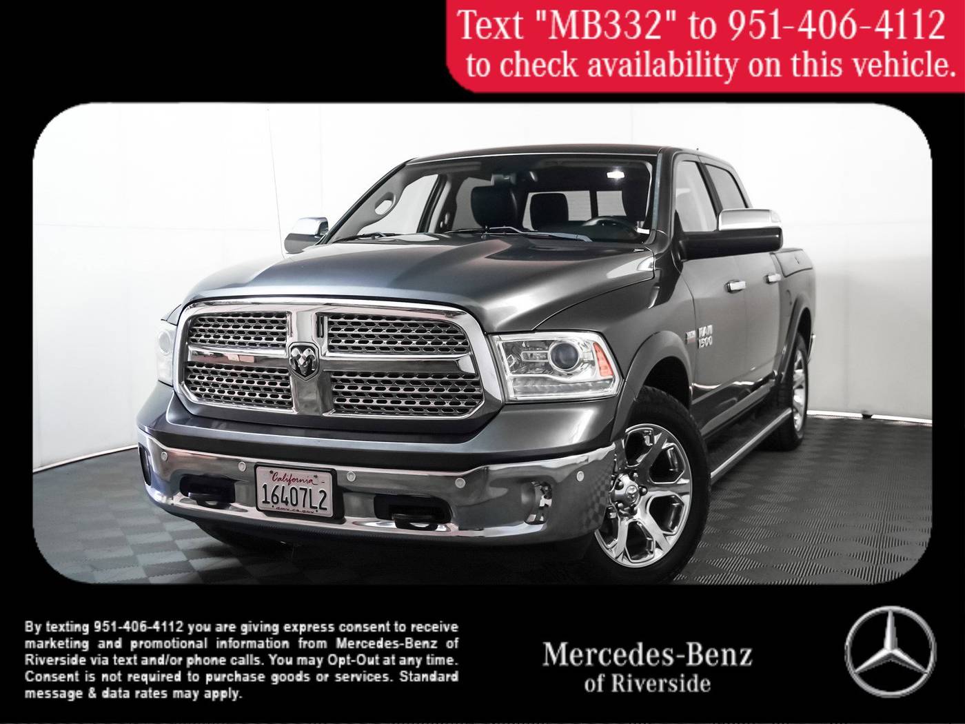 2018 Ram 1500 Laramie — Pickup Truck — 82,863 mi — Riverside, CA