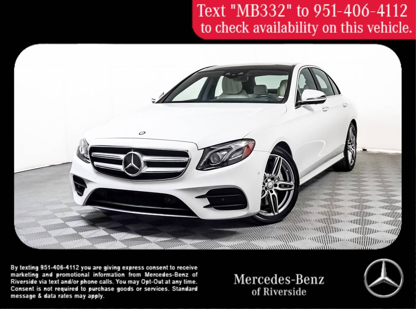 2017 Mercedes-Benz E-Class E 300 — Sedan — 107,267 mi — Riverside, CA