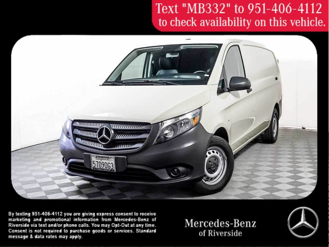 2021 Mercedes-Benz Metris Cargo Van Standard — Cargo Van — 12,061 mi — Riverside, CA