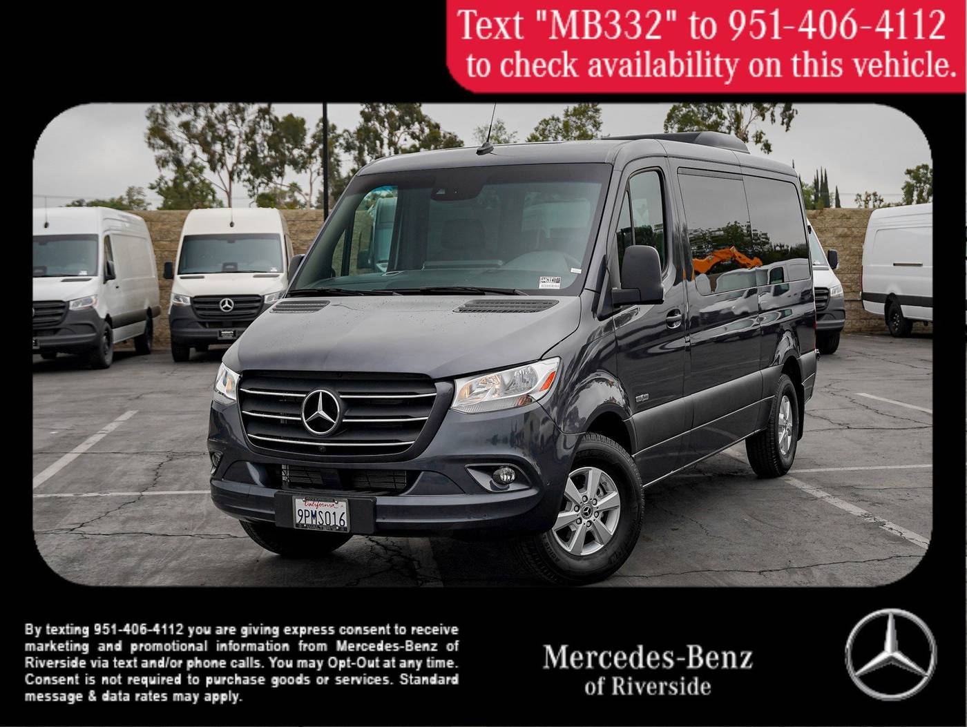 2024 Mercedes-Benz Sprinter Cargo Van 2500 — Cargo Van — 697 mi — Riverside, CA