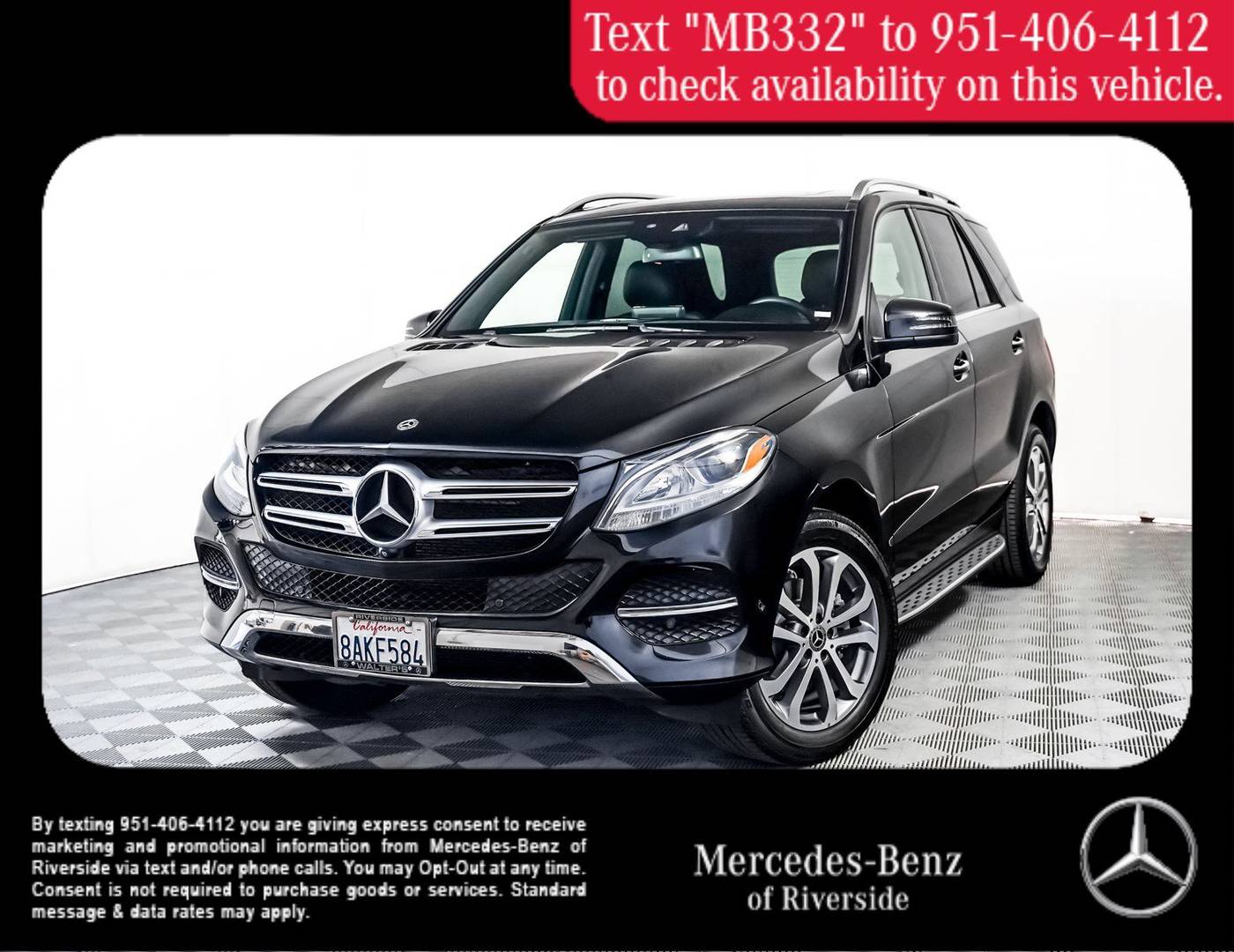 2018 Mercedes-Benz GLE GLE 350 — SUV — 69,810 mi — Riverside, CA