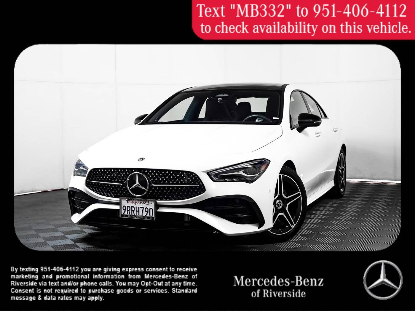 2025 Mercedes-Benz CLA CLA 250 — Sedan — 7,610 mi — Riverside, CA