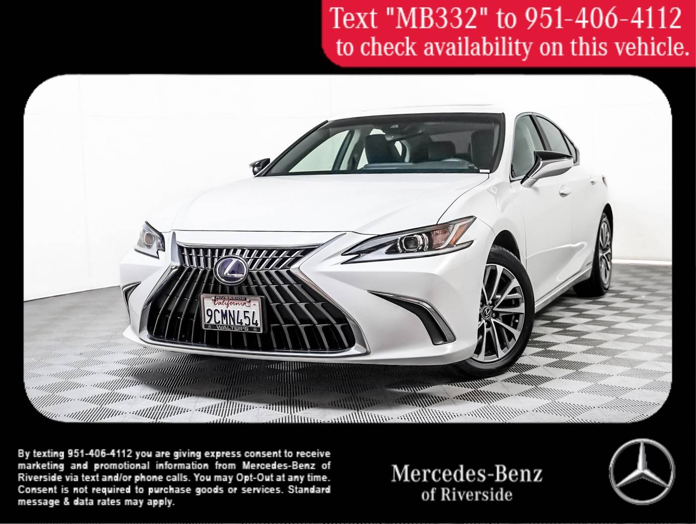 2022 Lexus ES ES 300h — Sedan — 78,492 mi — Riverside, CA