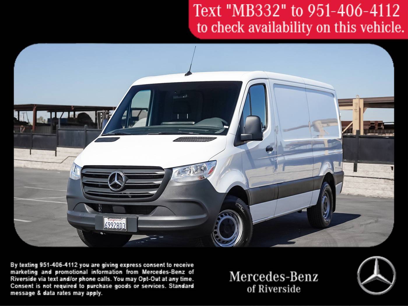 2024 Mercedes-Benz Sprinter Cargo Van 2500 — Cargo Van — 4,492 mi — Riverside, CA