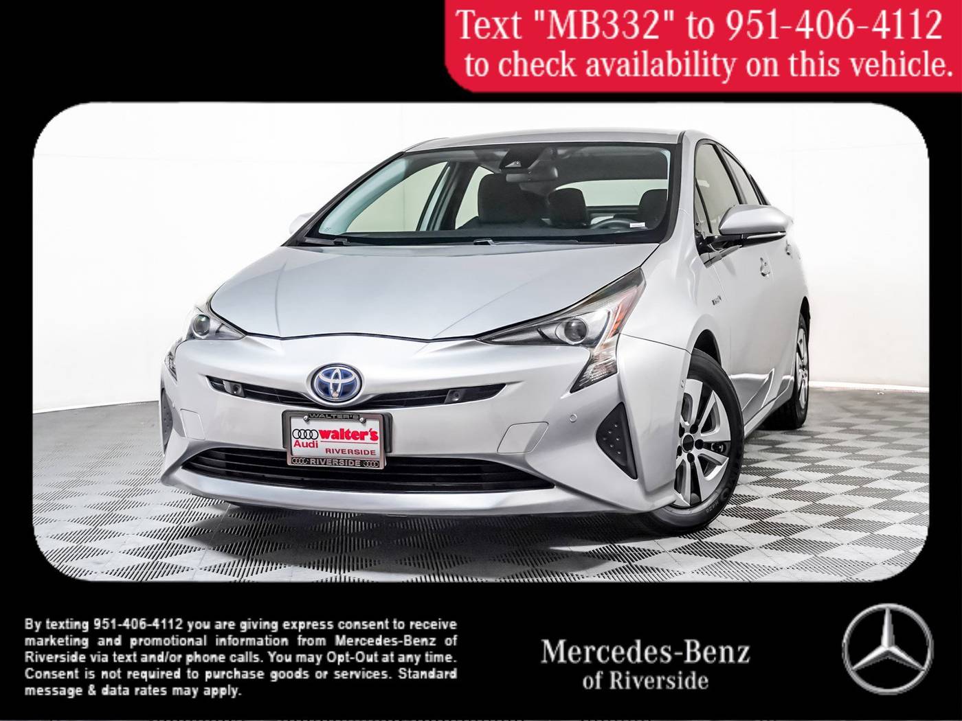 2017 Toyota Prius Two — Hatchback — 75,743 mi — Riverside, CA