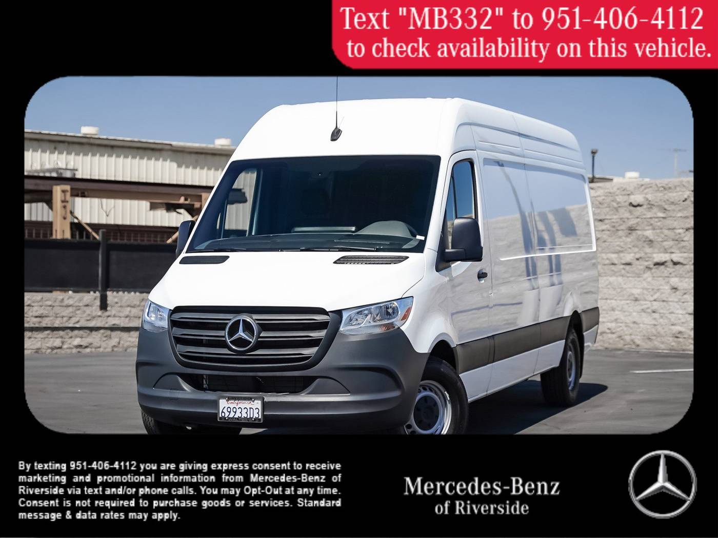 2024 Mercedes-Benz Sprinter Crew Van 2500 — Cargo Van — 1,528 mi — Riverside, CA