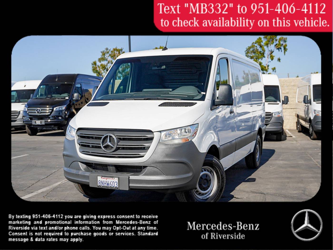 2019 Mercedes-Benz Sprinter Cargo Van 2500 — Cargo Van — 68,884 mi — Riverside, CA