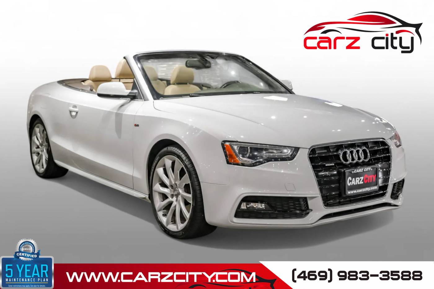 2015 Audi A5 Premium Plus — Convertible — 81,176 mi — Addison, TX