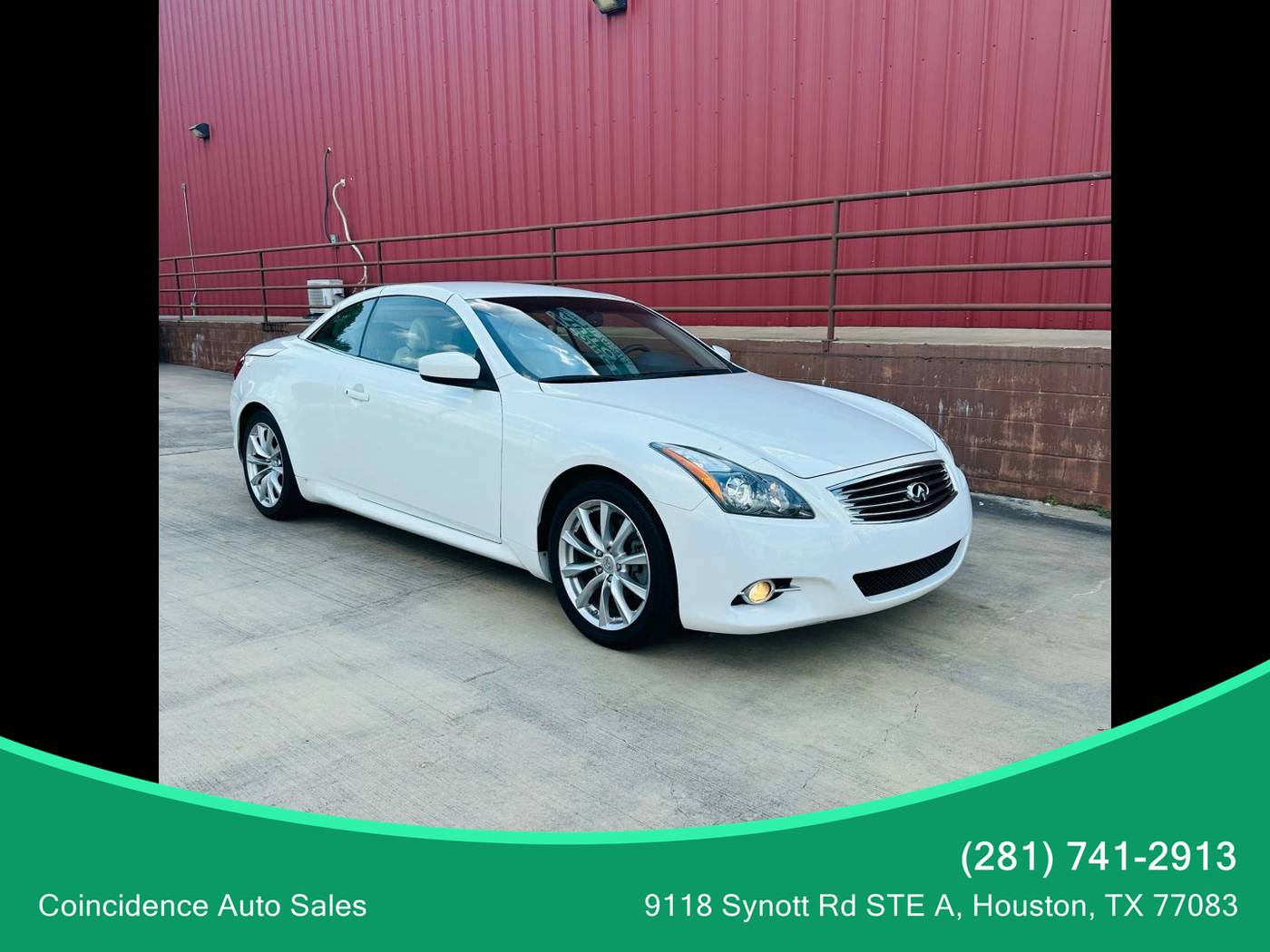 2014 INFINITI Q60 Standard — Convertible — 54,490 mi — Houston, TX