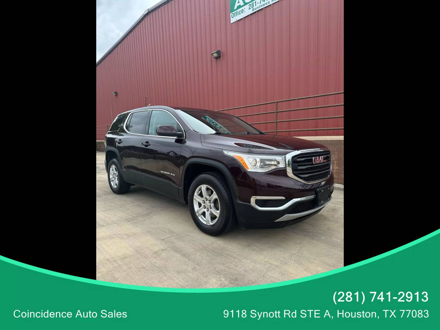 2018 GMC Acadia SLE — SUV — 31,348 mi — Houston, TX