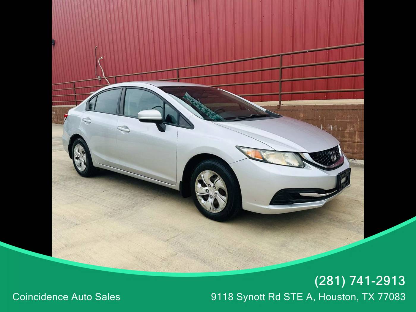 2015 Honda Civic LX — Sedan — 62,627 mi — Houston, TX