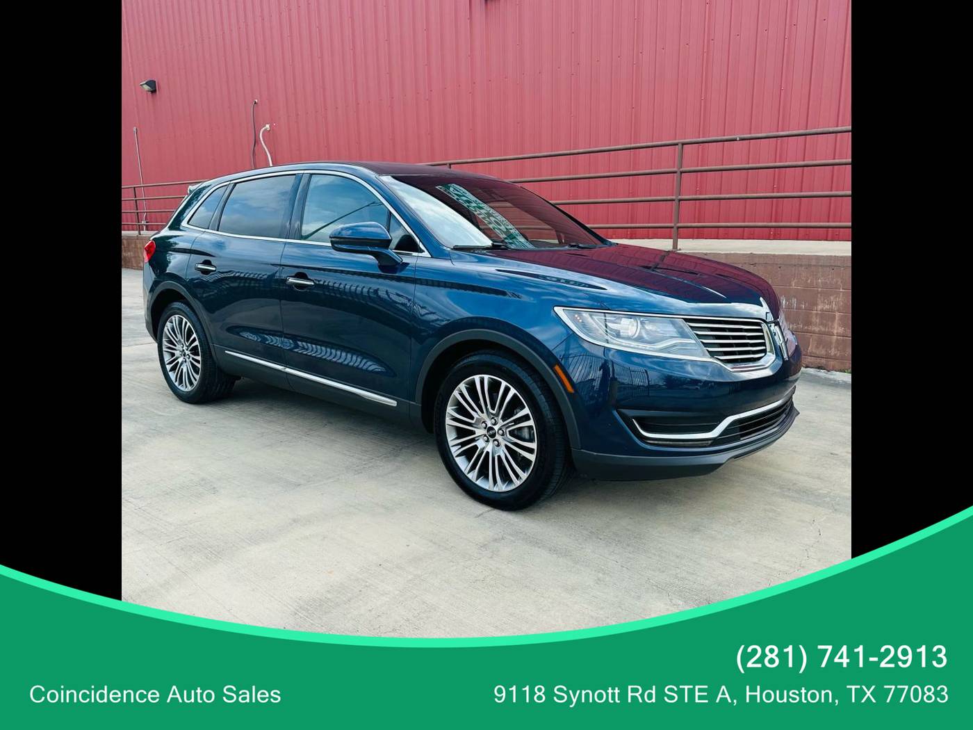 2017 Lincoln MKX Reserve — SUV — 59,577 mi — Houston, TX