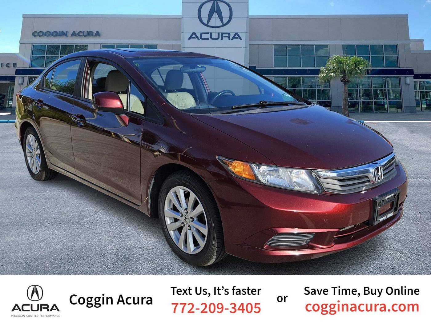 2012 Honda Civic EX-L — Sedan — 85,629 mi — Fort Pierce, FL