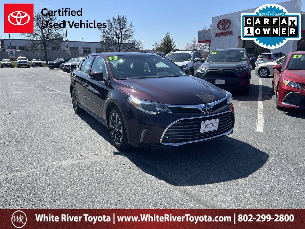 2017 Toyota Avalon XLE Plus — Sedan — 64,299 mi — White River Junction, VT