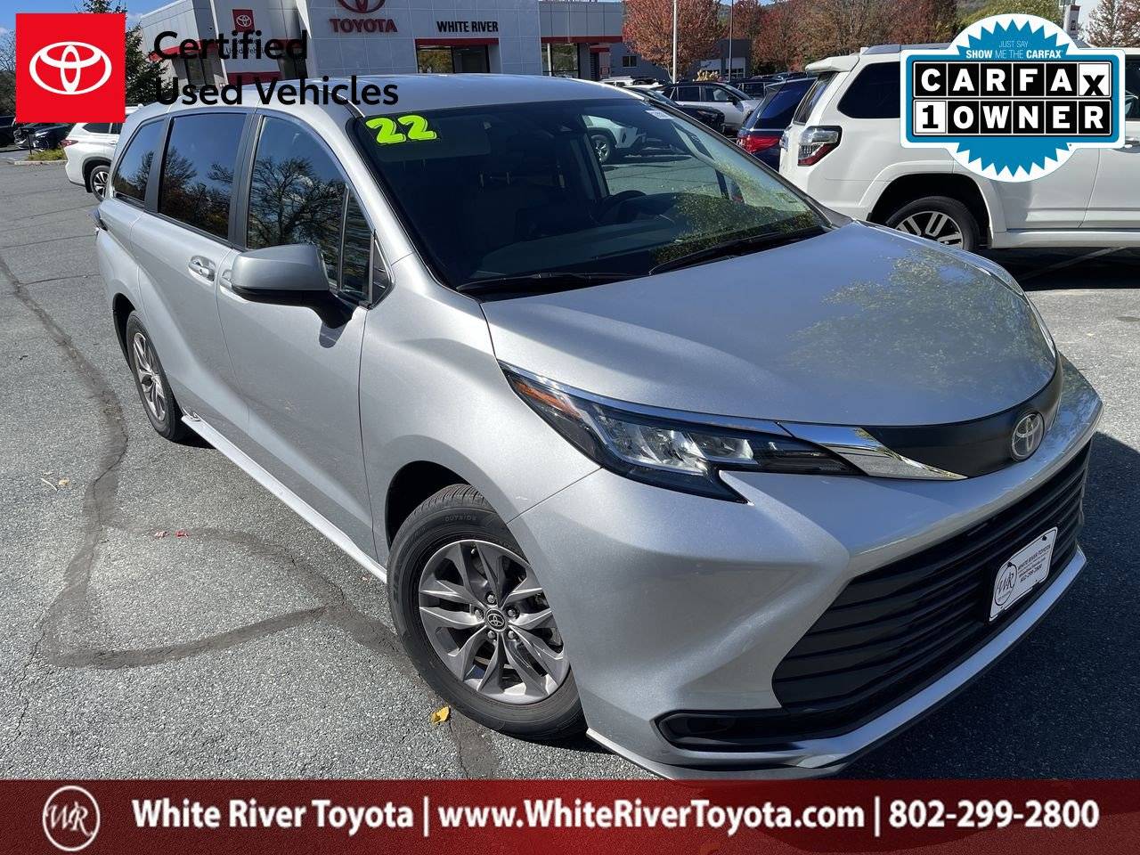 2022 Toyota Sienna LE — Minivan — 11,010 mi — White River Junction, VT