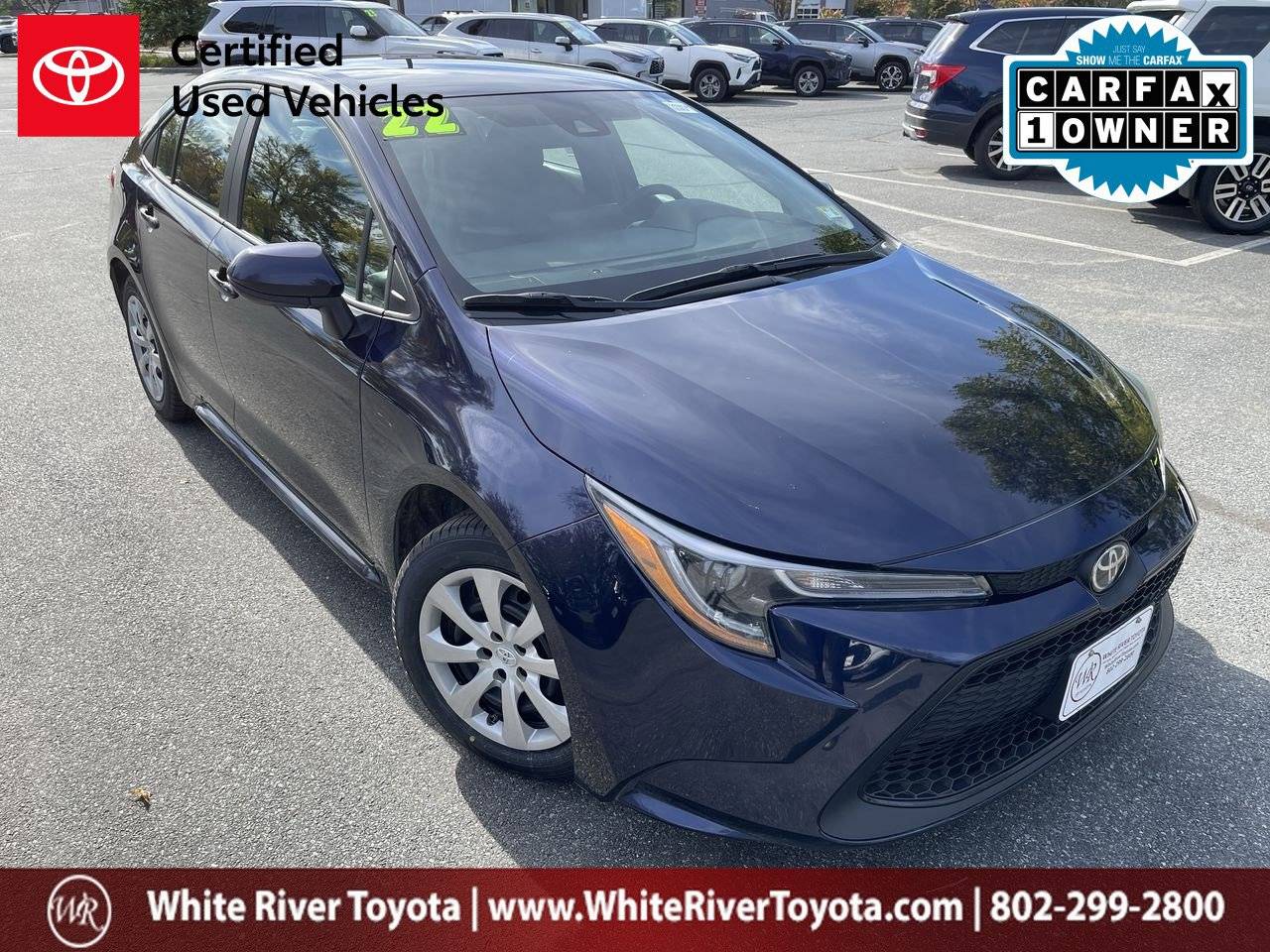2022 Toyota Corolla LE — Sedan — 33,695 mi — White River Junction, VT