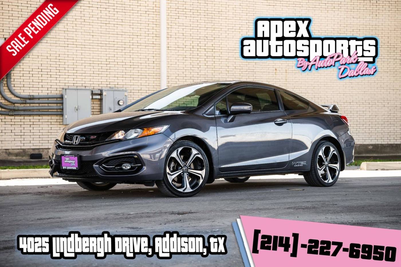 2015 Honda Civic Si — Coupe — 77,456 mi — Addison, TX