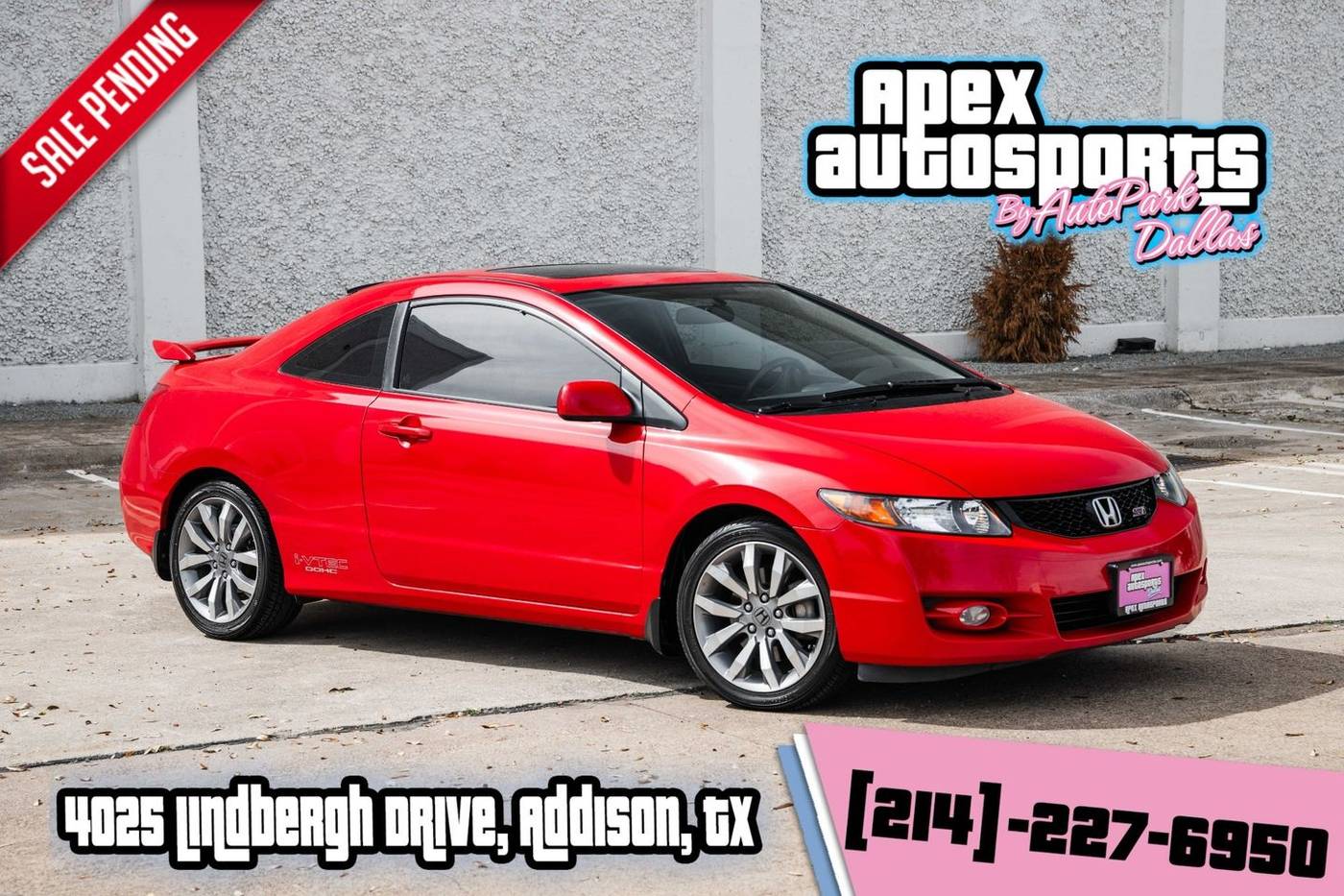 2009 Honda Civic Si — Coupe — 86,485 mi — Addison, TX