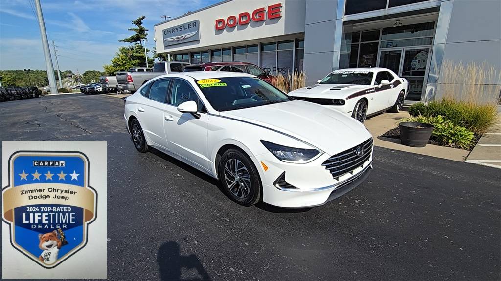 2021 Hyundai Sonata Hybrid Blue — Sedan — 55,496 mi — Florence, KY