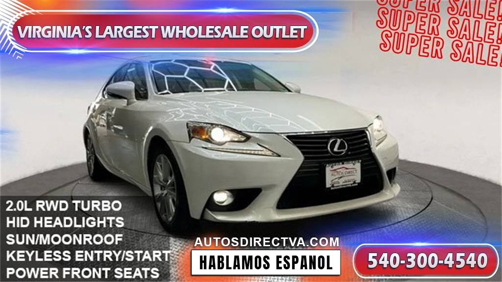 2016 Lexus IS IS 200t — Sedan — 74,588 mi — Fredericksburg, VA
