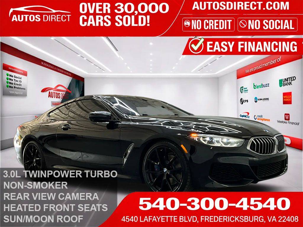 2020 BMW 8 Series 840i — Coupe — 88,801 mi — Fredericksburg, VA