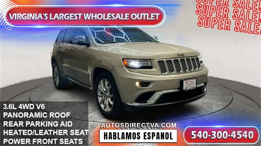 2014 Jeep Grand Cherokee Summit — SUV — 69,843 mi — Fredericksburg, VA